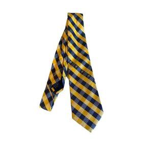 Pacers NBA Blue Gold Plaid Neck Tie